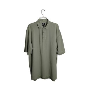 FootJoy FJ XL Green Striped Golf Polo Country Club Performance Shirt